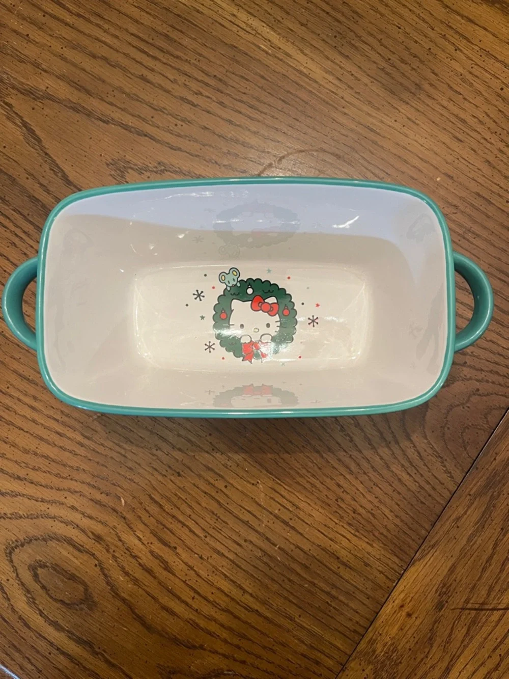 Hello Kitty Christmas‎ Ceramic Loaf Pan, new